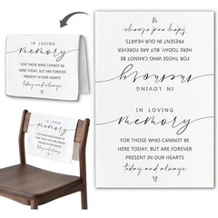 Reserved Seating Cloth Weddings Memorials Family Events Ceremony Marking New