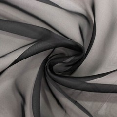 5ft x 32ft BLACK Premium Chiffon Sheer Backdrop CURTAIN PANEL Drape Party Events
