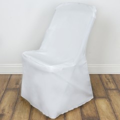 20 pcs Ivory LIFETIME Folding CHAIR COVERS Slipcovers Polyester Event Banquet