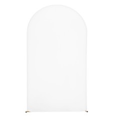 Uimoso Wedding Arch Backdrop Stand Metal 7.2ft Stand Gold Party Decor with Cover