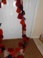 Multicolor Yarn Tassel Garland Banner Just Over 5 Yards