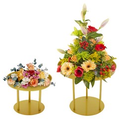 20cm/30cm Circular Flower Stands 10Pcs Wedding Flower Stand, Gold Flower Stand