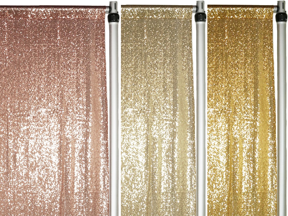 YCC Linens – Glitz Sequin Drape/Backdrops 7 ft x 4 ft for weddings & events