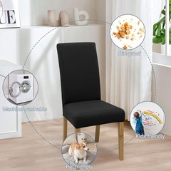 Chair Covers,Dining Room Chair Covers Set of 6,Stretch Kitchen Chair Cover,Wa…