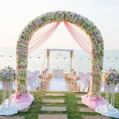 Heavy Duty Metal Wedding Arch Aisle Arbor Floral Arrangement Backdrop Multi-Use