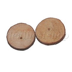 100 pcs 3-4cm Round Wood Slices Wood Discs for Backdrop Decorations Photo Props