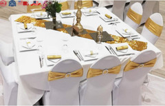50PCS Spandex Chair Sashes with Buckle Stretchable Chair Bands for Wedding & Eve