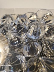 24 Pcs Teardrop Acrylic Crystal Balls wedding ornaments