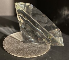 Crystal Diamond Paperweight Unique 6 inch, 150mm