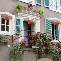20 linternas de papel rojas de 10 pulgadas para decoración de festivales