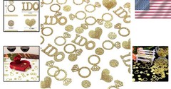 Gold Wedding Confetti Engagement Party Decorations Bridal Shower Confetti