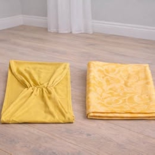 Event Linens – yellow – Bulk Lot Includes a mix of: 10 chair bows (more mustard
