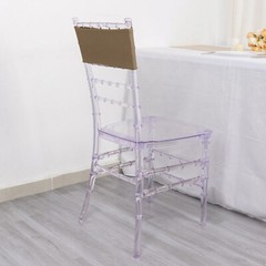 10 Taupe Spandex STRETCHABLE CHAIR SASHES Wedding Party Decorations SALE