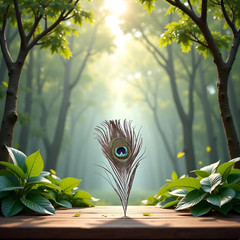 1Pc Green New Peacock Feather Tail Family Room Wedding Living Room Party Give Gi