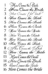 Wedding Ceremony Banner Here Comes the Bride Sign Custom Wedding Decoration