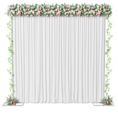 10ft Square Heavy Duty Wedding Arch Backdrop Stand Party Flower Decor Adjustable