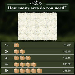 15 .74 In. X 23.6 In. Silk Artificial Hydrangea Flower Wall Panel Wedding Backgr