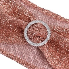 5 ROSE GOLD Spandex Chiavari Chair Cushion Covers Wedding Reception Party