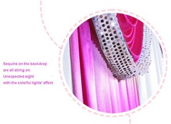 20’x10′ Wedding Party Curtain Stage Decor Backdrop Drape Sequin Swag Silk Fabric