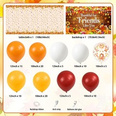 Happy Friendsgiving Party Decorations, Thanksgiving Harvest Balloons Garland …