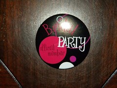 Bridal Party Official Member Button Pin Favor Bachelorette Wedding Black Pink