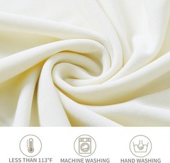 20Pack Ivory Spandex Folding Chair Covers in Stretch Washable Fabric for Wedding