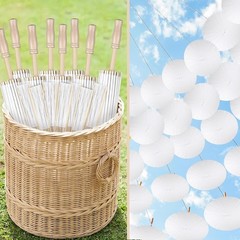 Wedding Paper Parasol Umbrella and Fans Set for Bridal Shower Decorative Supp…