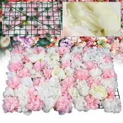 New 6* Artificial Flower Wall Hydrangea Panel Bouquet Wedding Party Home Decor