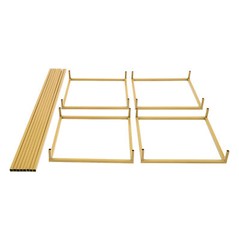 2Pc Gold Metal Floor Stand Iron Column Vase Holder Wedding Decor