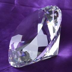 10pcsClear Crystal Diamond Paperweight Memory Keepsakes 50mm