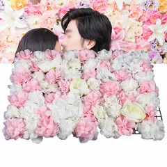 New 6* Artificial Flower Wall Hydrangea Panel Bouquet Wedding Party Home Decor