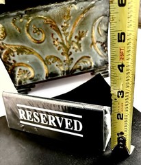 6 Pcs Reserved Table Signs Party Wedding Restaurant Acrylic Reserved Signs New