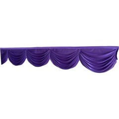 3/6M Long Tassel Faux Silk Swag Drape Panel Party Stage Event Background Decor