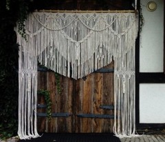 Handcraft Backdrop, Macrame Wall Hanging, Macrame Curtain Decor, Wedding Decor
