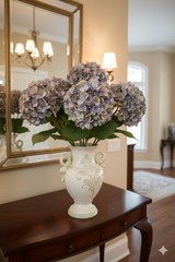Larksilk Blue Artificial Hydrangea 1 Stems ? Realistic Faux Silk Flowers for …
