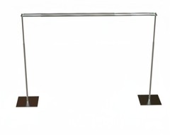 ADJUSTABLE QUICK BACKDROP KIT DOUBLE CROSSBAR 10FT x 10FT PIPE WITHOUT DRAPE
