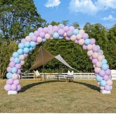 Balloon Arch Kit 9′ & 10′ Foot Width Adjustable Balloon Arch Stand Garden