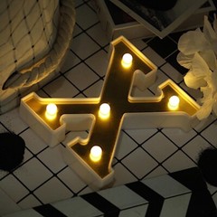 6″ tall GOLD X LED Lighted Marquee Letters Sign Party Wedding Events Decorations