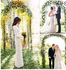 7.9ft Metal Army Green Arch Outdoor Wedding Decoration Party Prom Garden Floral