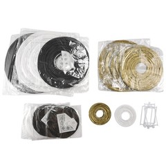 Decorative Party Lanterns 20 Pcs Gold White Black Round Japanese/Chinese 6800