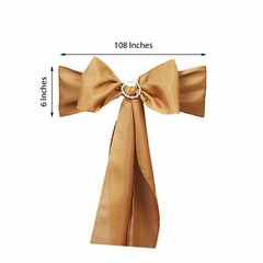 50 Polyester CHAIR SASHES Bows Ties Wedding Party Banquet Dinner Decorations