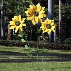 3PCS Giant Artificial Sunflowers 68″ Tall Wedding Event Display Decor