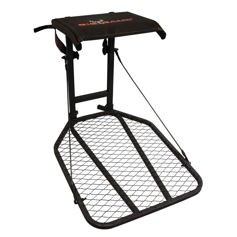 Big Game Captain Hang-On Treestand, Lightweight Steel Construction & Flip-Bac…