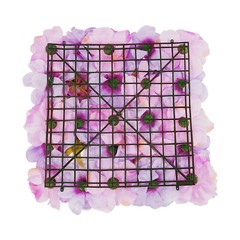 12pcs Artificial Silk Rose Flowers 3D Backdrop Wall for Wedding Party Decoration