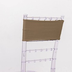 10 Taupe Spandex STRETCHABLE CHAIR SASHES Wedding Party Decorations SALE