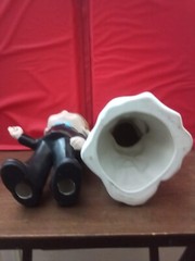 Vtg Atlantic Mold 9” Wedding Bride and Groom Ceramic Pair Lot (2) Holy Matrimony