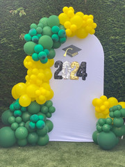 Double Sided White Arch Backdrop Cover for Birthday Party Wedding Baby Shower De