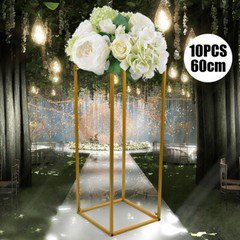 Gold Metal Flower Stand Pedestal Centrepiece Wedding Party Decor Plinths Rack