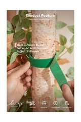 Ling’s moment Artificial Wedding Arch Flowers Kit Pack of 4, 2pcs Hanging Sil…