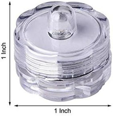 12 Pcs Warm White LED Small Submersible Lights – for Vases Wedding Party Events